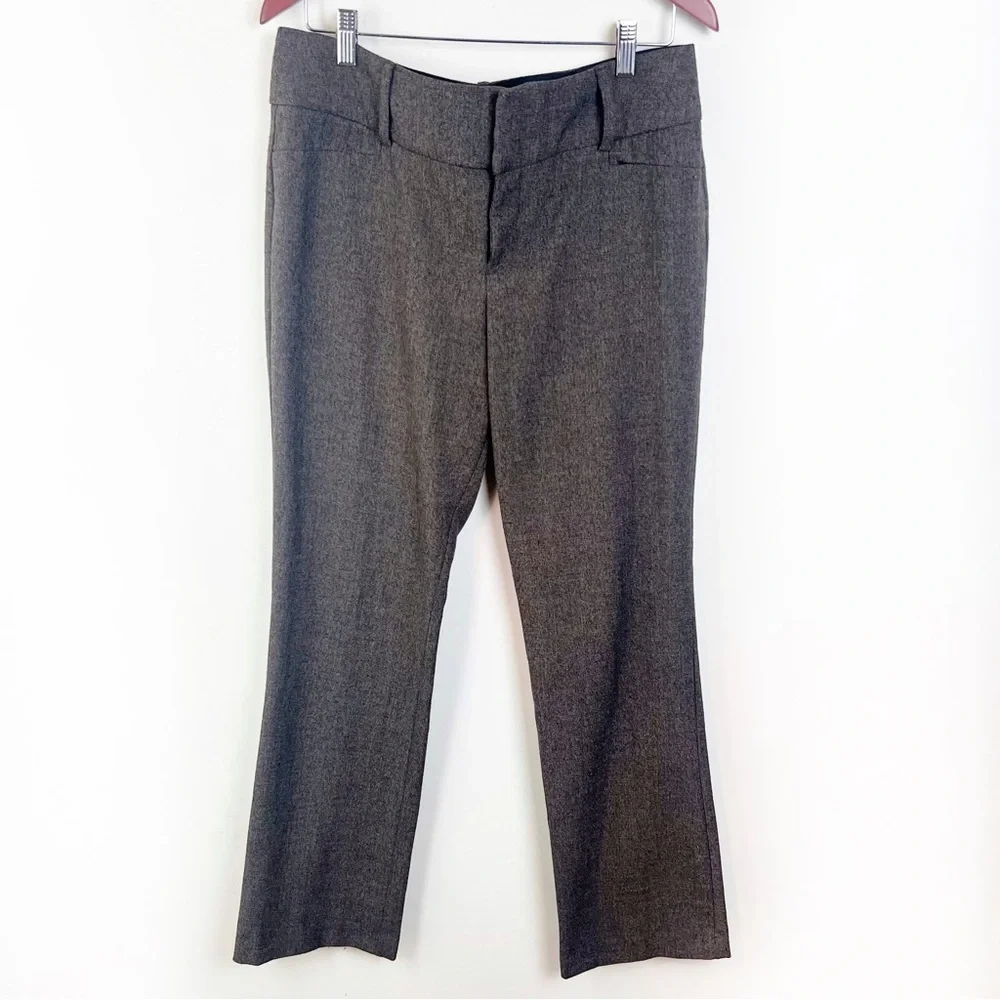 Apt 9 Magic Waist Tummy Control Straight Leg Dress Pants 8 Career Office Brown